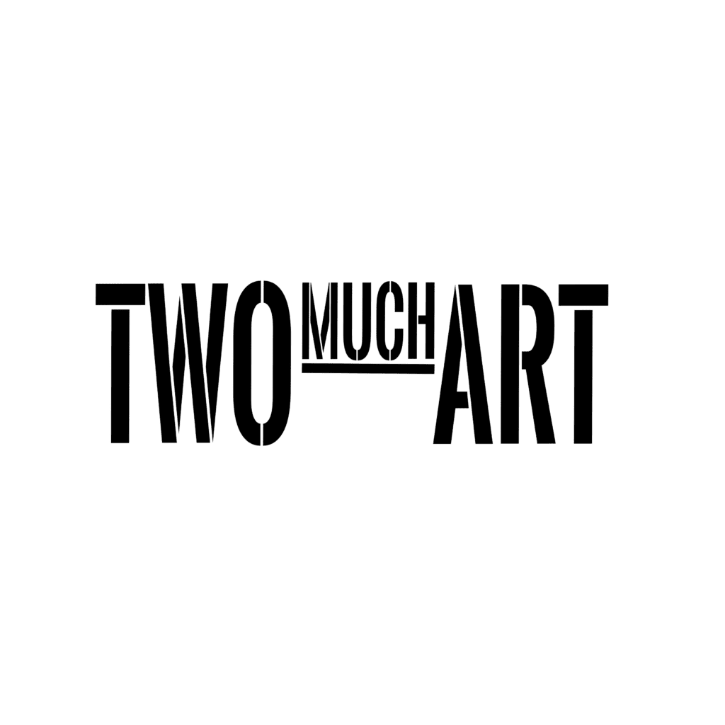 TWO MUCH ART LOGO 2024 BLACK