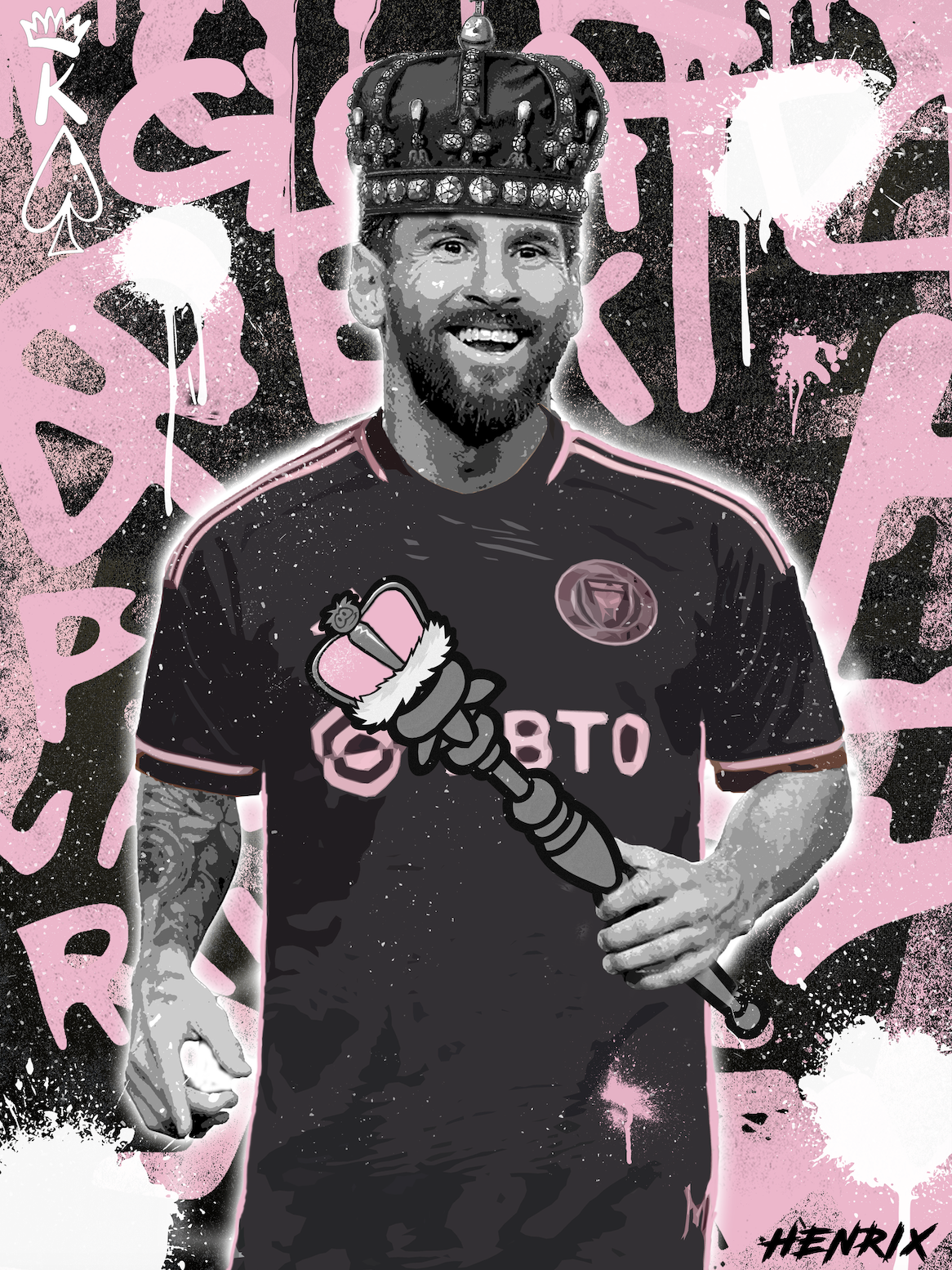 Messi- Inter Miami- Canvas Print - Image 5
