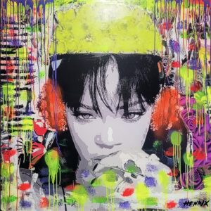 Wild Thoughts original painting by Miami artist Henrix – acrylic on canvas