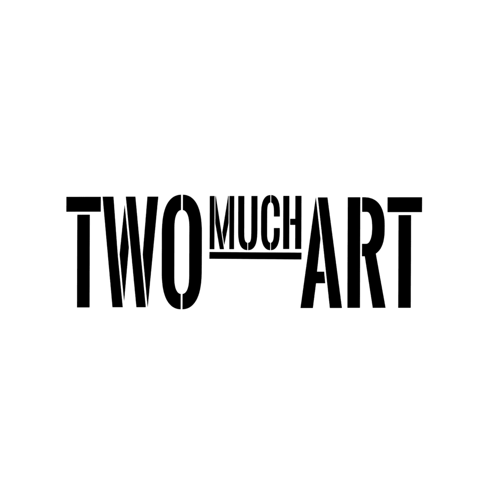 two much art logo 2024 black
