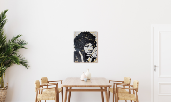 Original Jimi Hendrix painting by Henrix