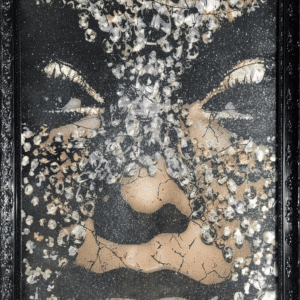 Broken Brilliance original painting diamond portrait by Henrix