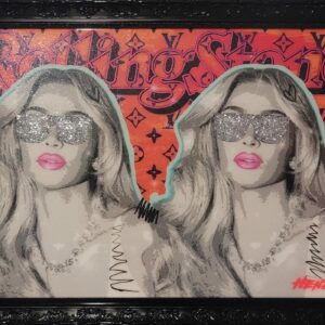 Kimberly original painting by Henrix pop culture celebrity artwork