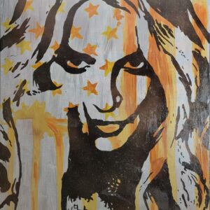 Its Britney Bitch original painting by Miami artist Henrix – American Icons Series
