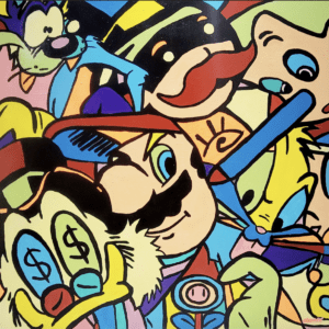Toon U original painting by Miami artist Henrix – acrylic on canvas