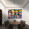 "Bo$$ Ladies" by Henrix. Artwork features four fashionable and powerful women in suits
