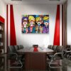 "Bo$$ Ladies" by Henrix. Artwork features four fashionable and powerful women in suits