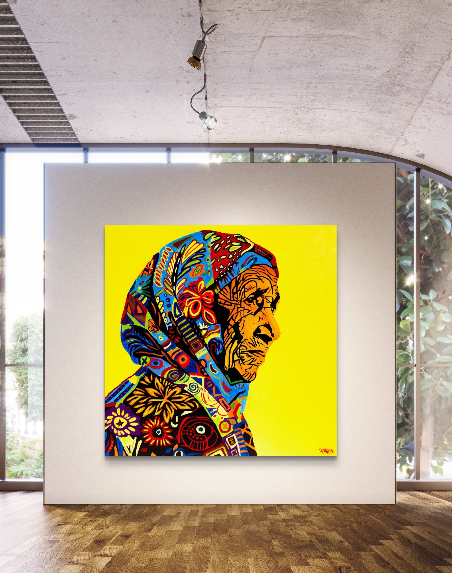 A Mission Of Love Canvas Print – Mother Teresa pop art portrait by Miami artist Henrix