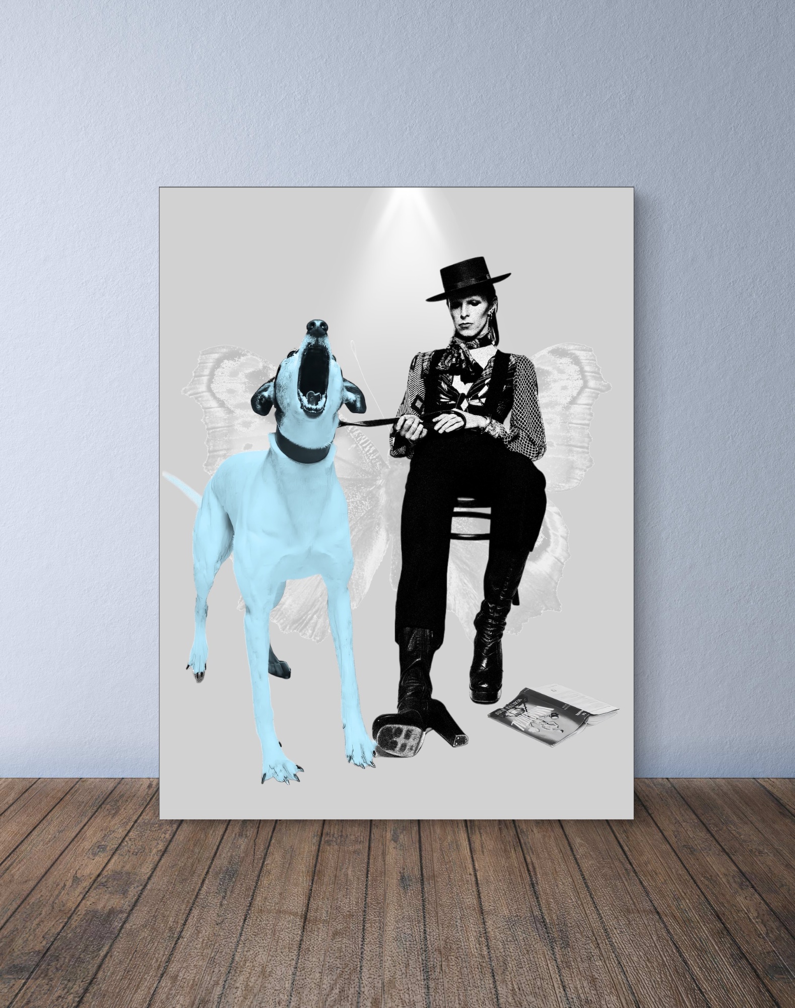 David Bowie canvas print by Miami artist Henrix – bold pop art portrait