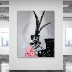 Elton John canvas print by Miami artist Henrix
