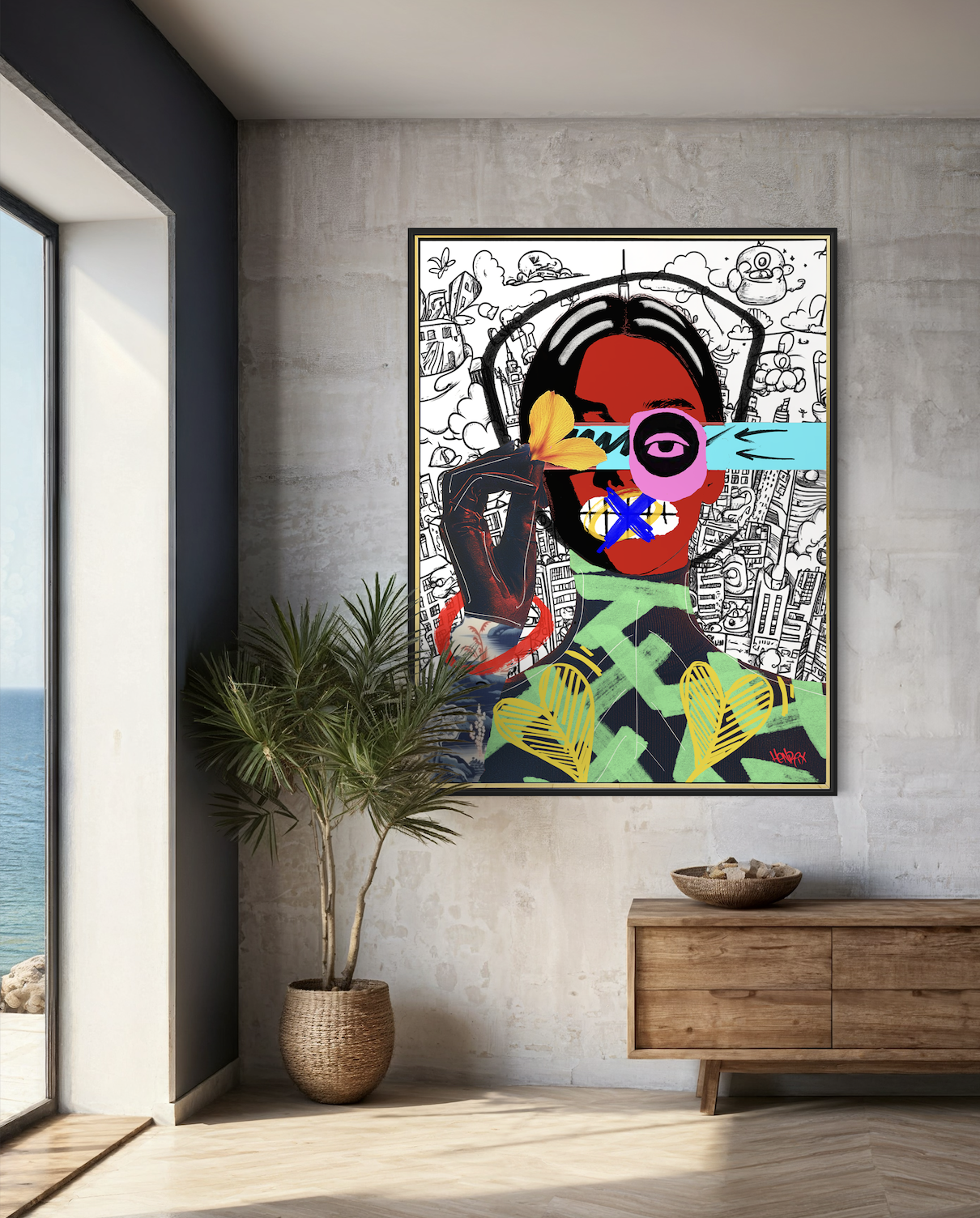 Express Yourself canvas print by Henrix from the Future Expressionism series inspired by modern expressionist art