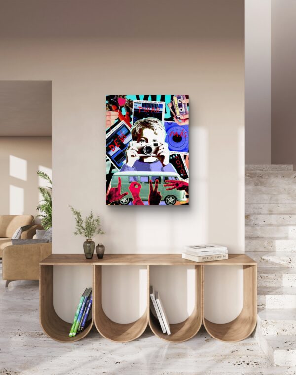 Bad Bunny-inspired canvas art print titled DTMF by Henrix