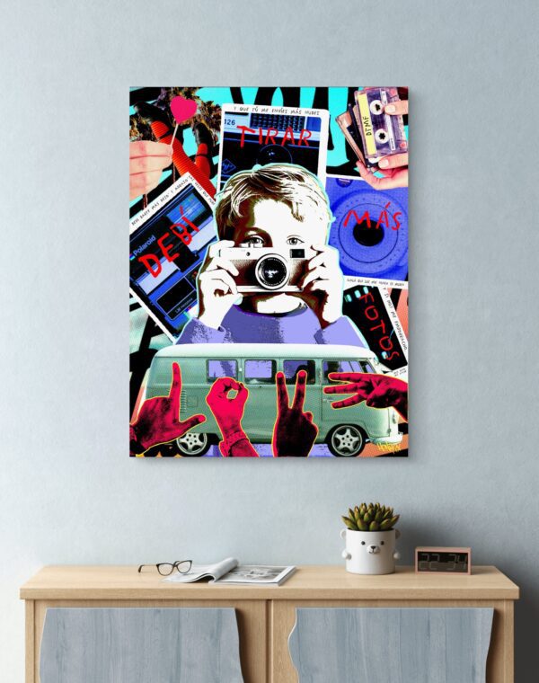 Bad Bunny-inspired canvas art print titled DTMF by Henrix