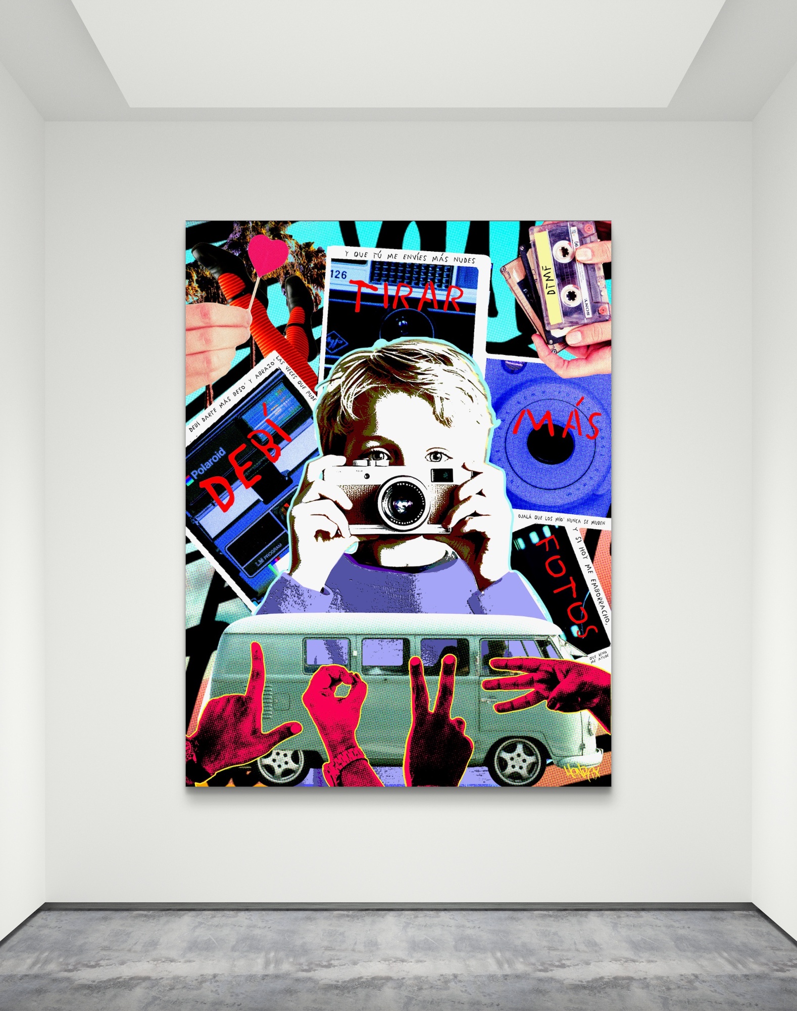 Debí Tirar Más Fotos canvas print by Henrix pop art inspired by Bad Bunny