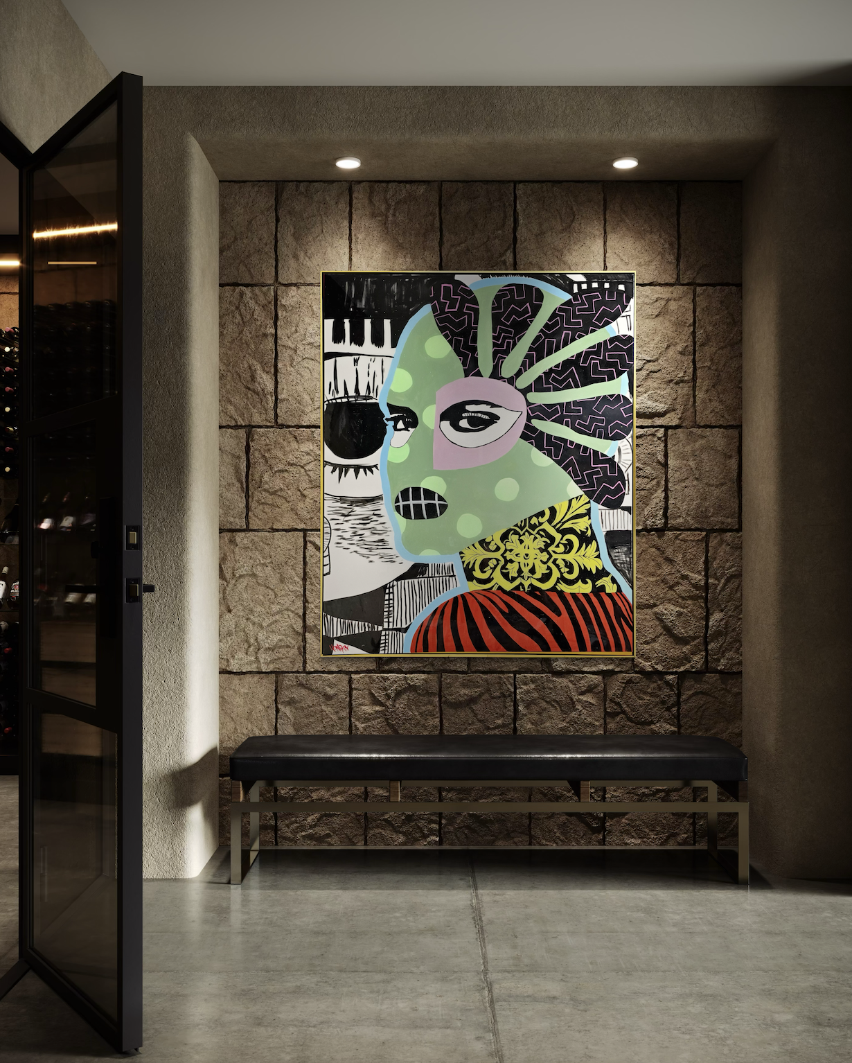 Gangster's Paradise canvas art displayed on wall