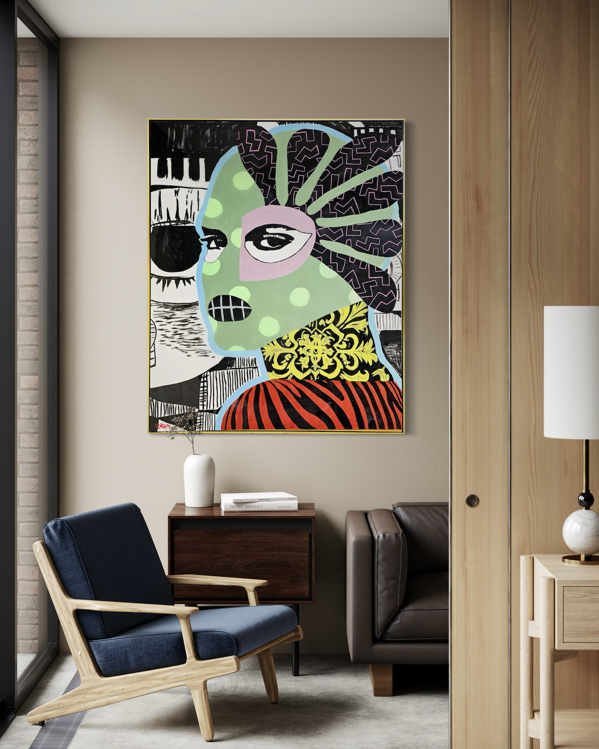 Gangster's Paradise canvas art displayed on wall