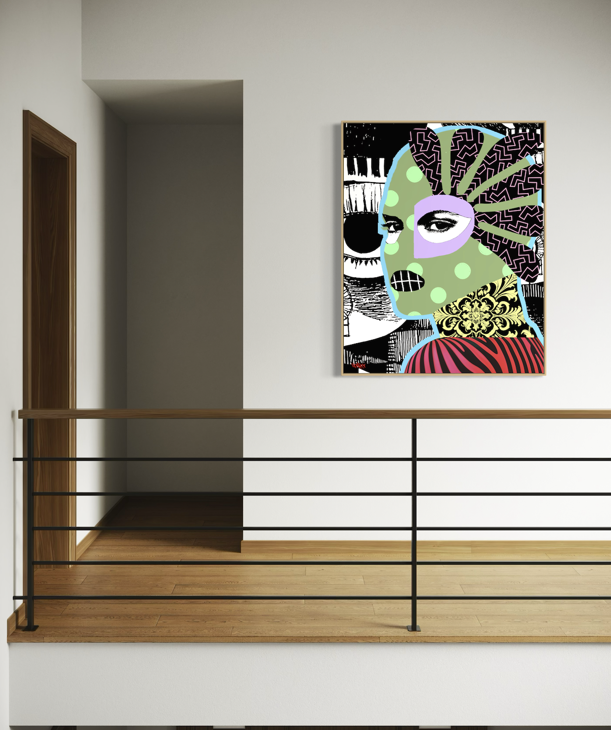 Gangster's Paradise canvas art displayed on wall