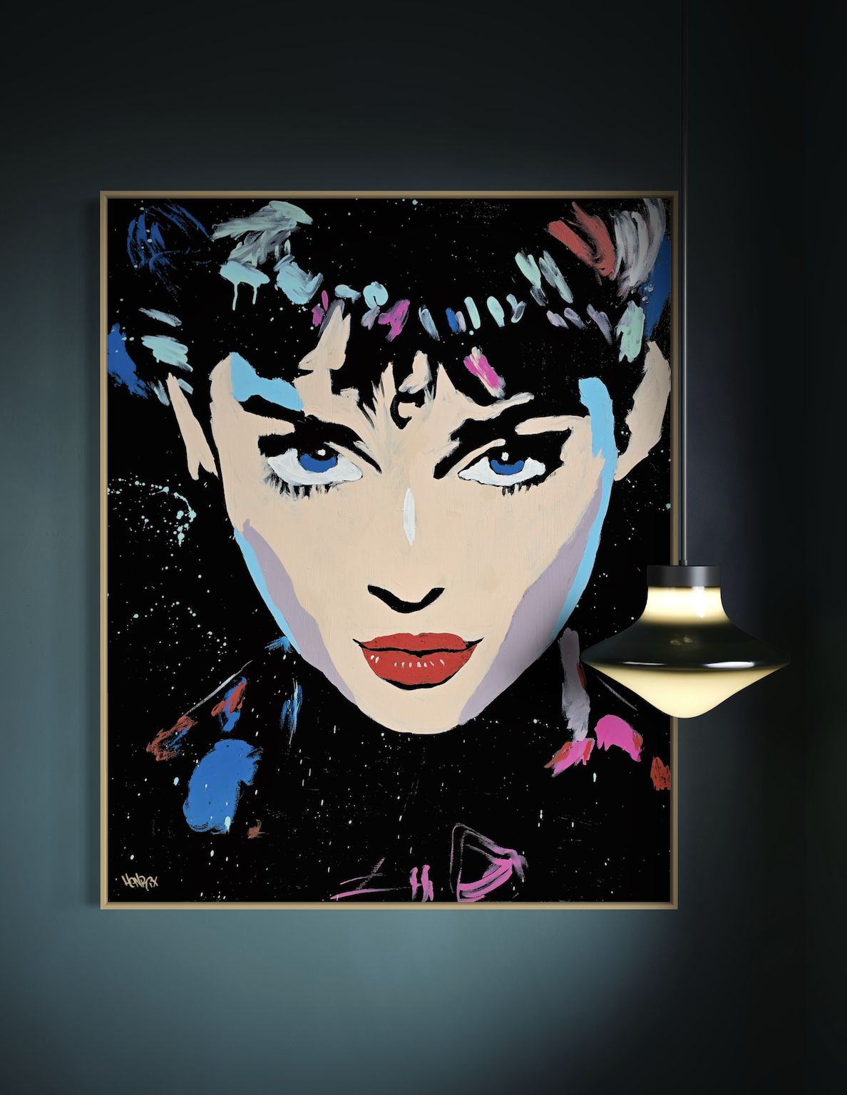 Framed Audrey’s Dream artwork shown as canvas wall decor