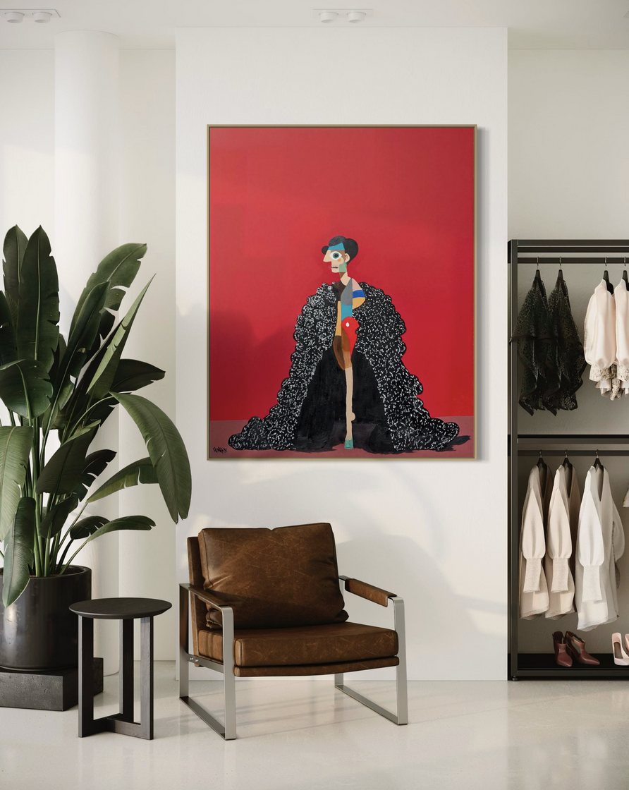 Met Gala canvas print by Henrix – gallery-wrapped canvas edge view
