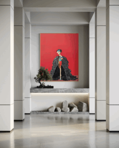 Met Gala Series Henrix canvas print Future Expressionism