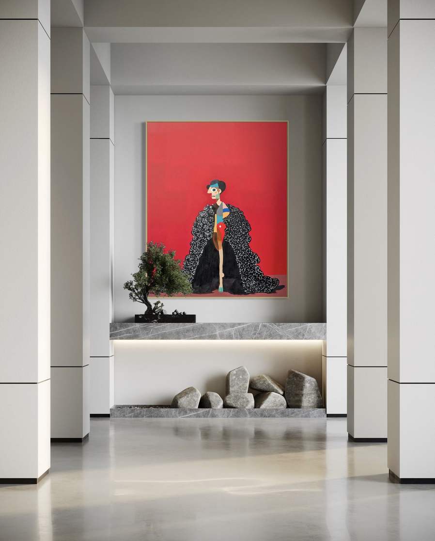 Met Gala Series Henrix canvas print Future Expressionism