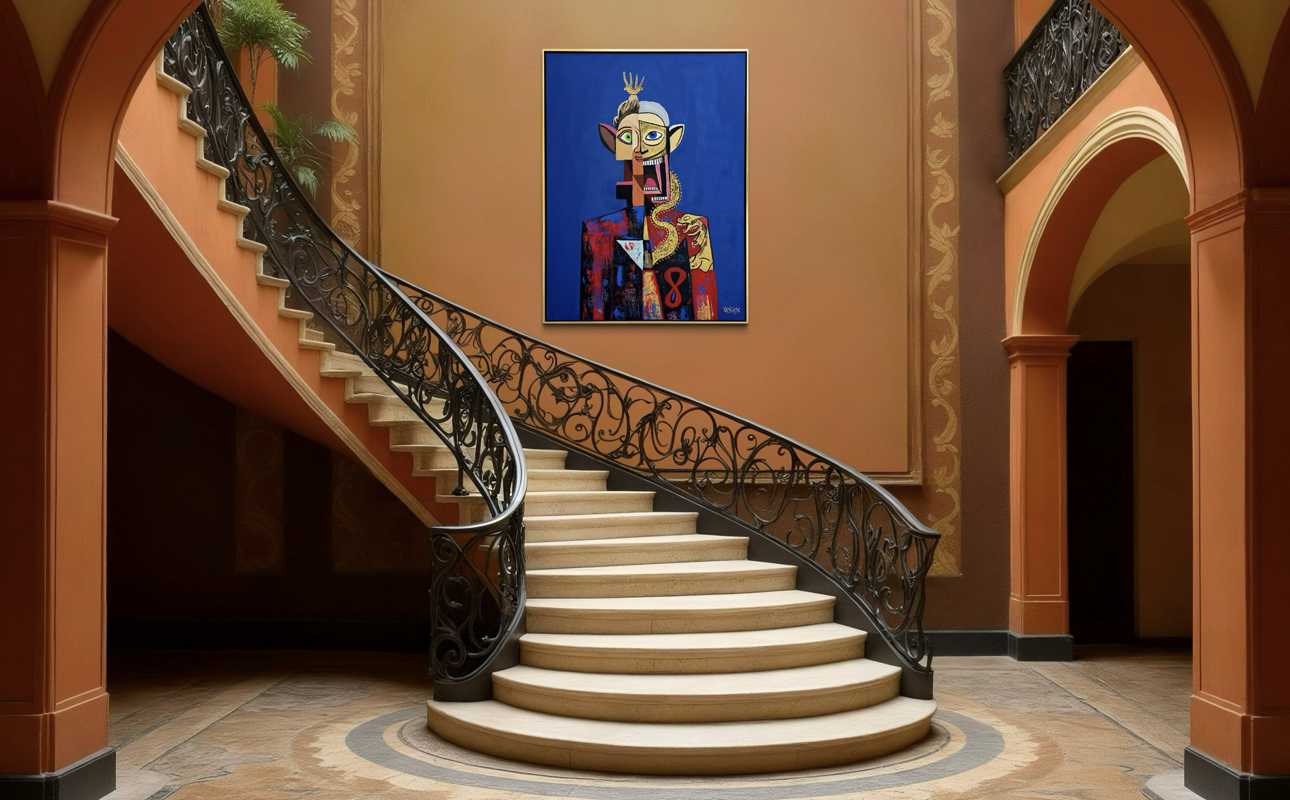 Leto canvas print by Henrix – bold fashion portrait close-up
