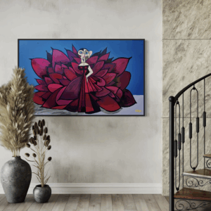 Cardi canvas print inspired by Cardi B Met Gala dress by Henrix