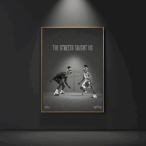 The Streets Taught Us canvas print Henrix basketball Sesame Street crossover artwork