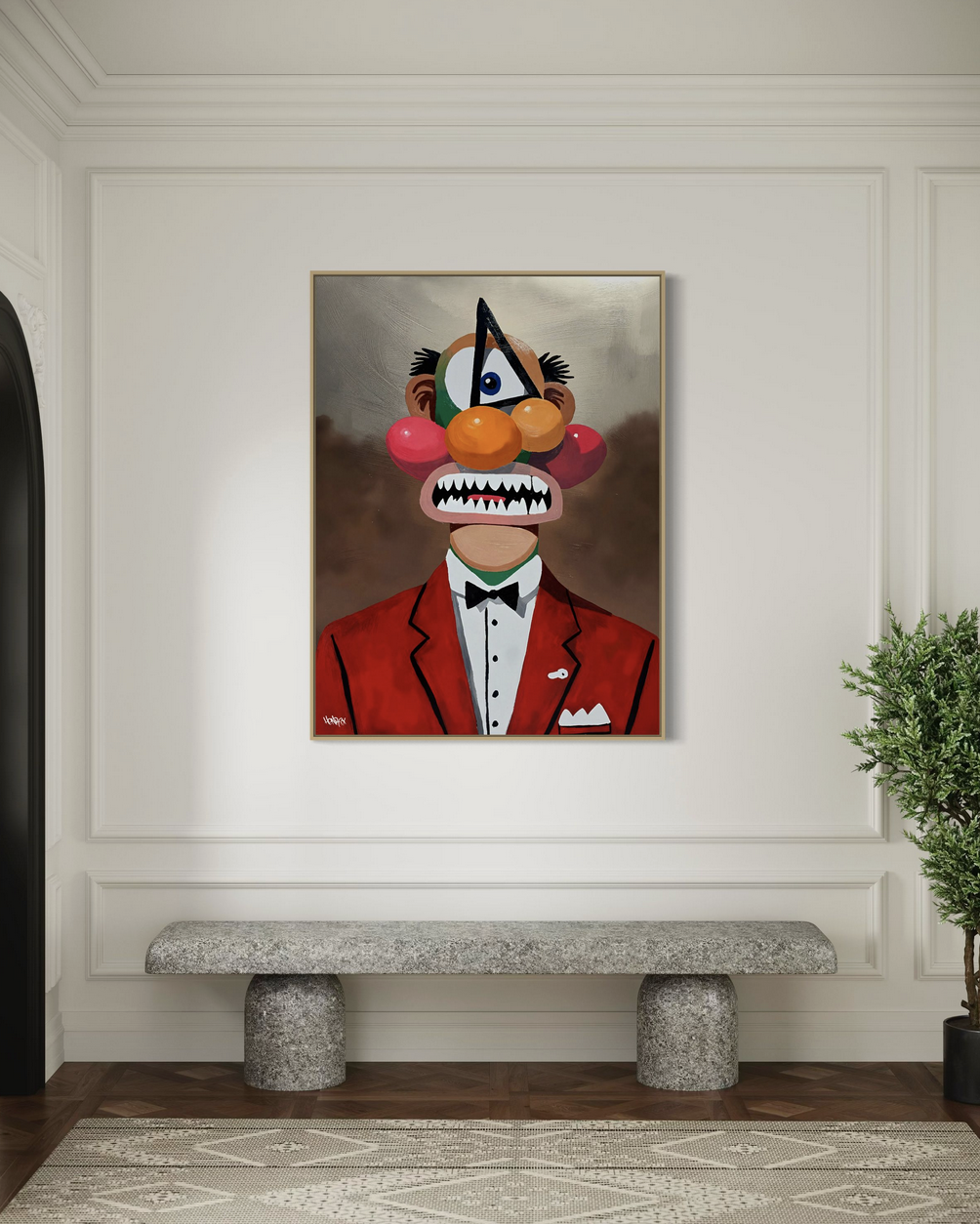 A Beautiful Nightmare canvas print by Miami artist Henrix
