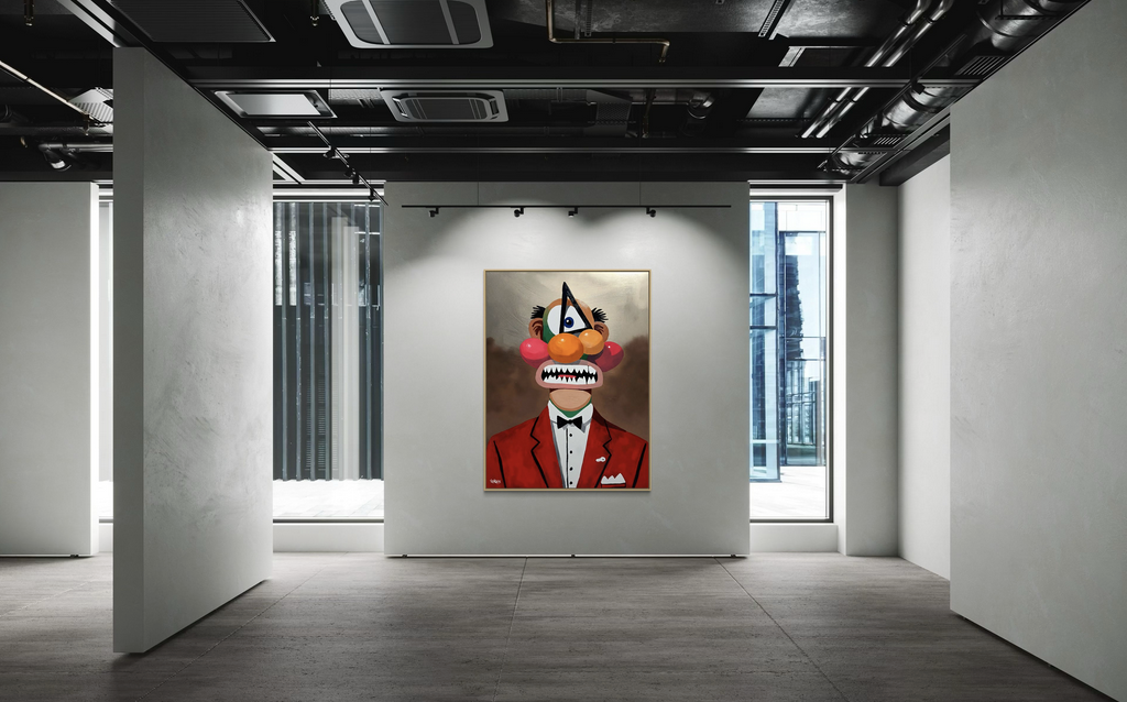 A Beautiful Nightmare canvas print by Henrix – Cyrix character close-up