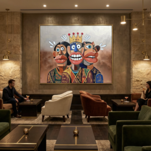 Phantasia canvas print by Henrix three characters origin artwork