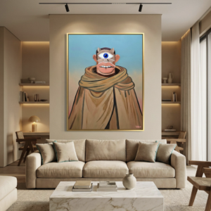 Nyros original painting by Henrix Cyclops character Phantasia series