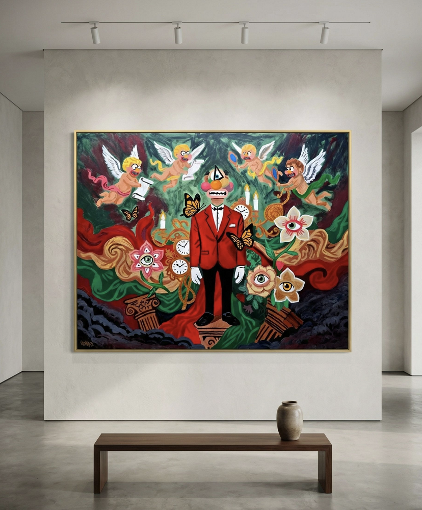 Cyrix canvas print abstract character design by Henrix Phantasia series