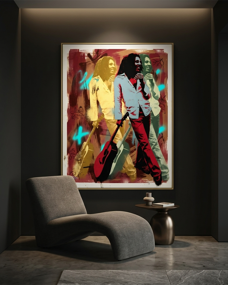 This Could Be Love custom Bob Marley original artwork by Henrix
