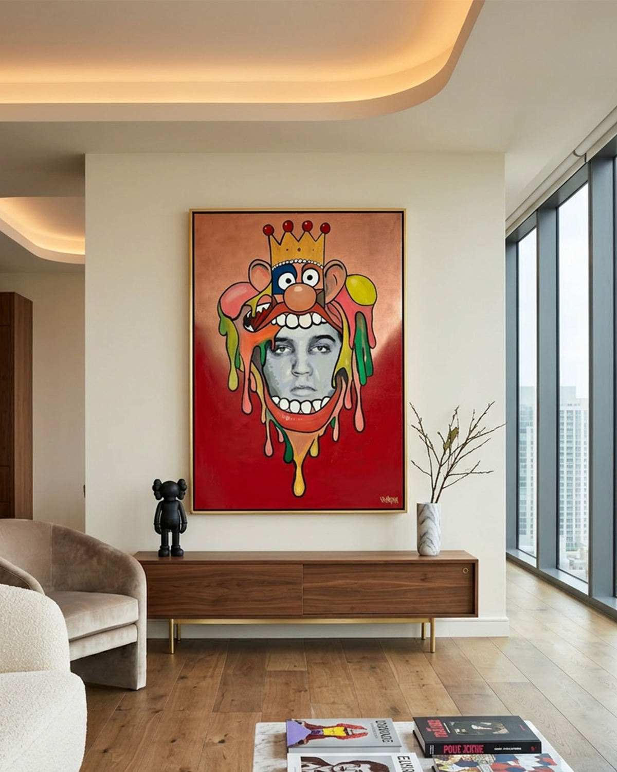 Watch the Throne canvas print by Henrix