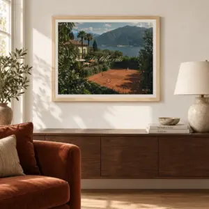 La Bella Vita print in a front-facing portrait lifestyle photograph